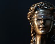 Bronze lady justice